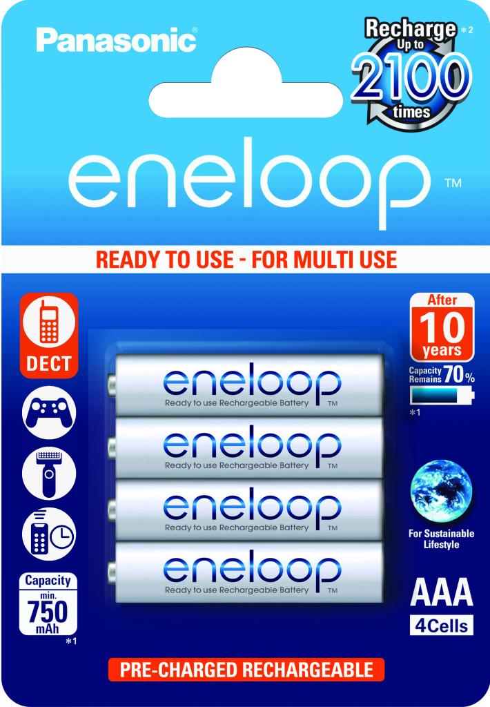 BK-4MCC/4BP Panasonic NiMH Akku Eneloop 