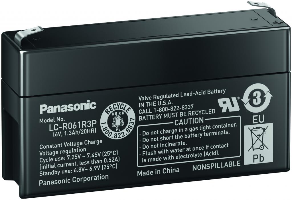 LC-R061R3PGD Panasonic maintenance-free AGM lead acid battery 