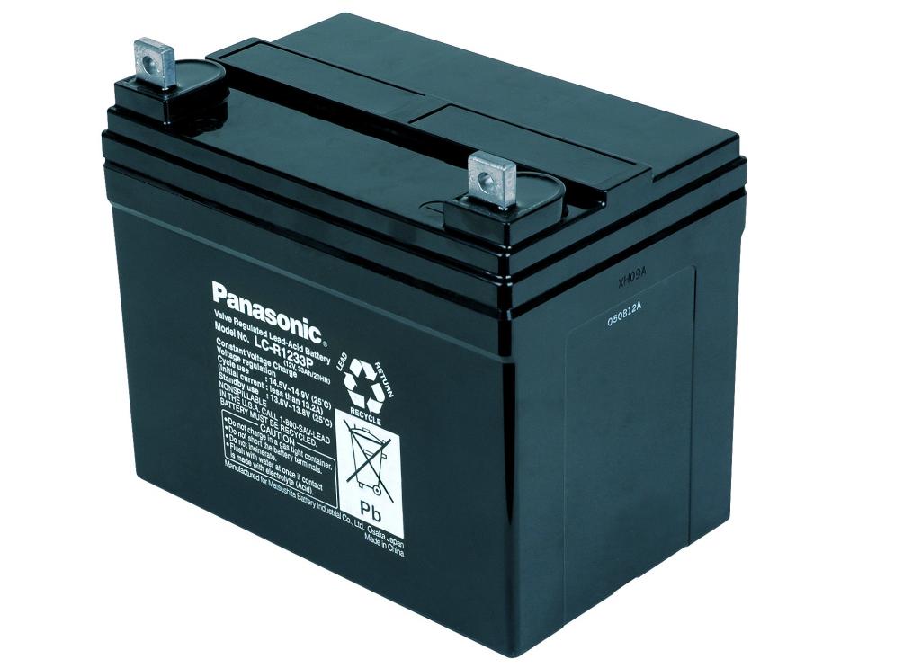 LC-R1233P Panasonic maintenance-free AGM lead acid battery 