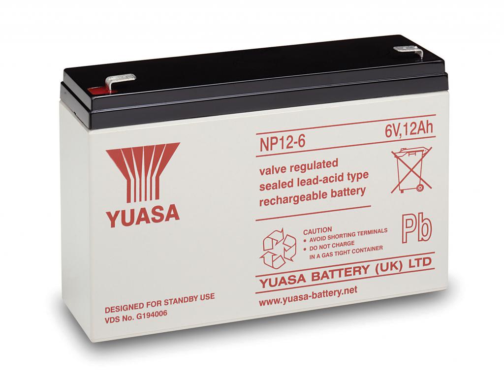 NP12-6-4,8MM Yuasa maintenance fr. AGM lead acid battery 