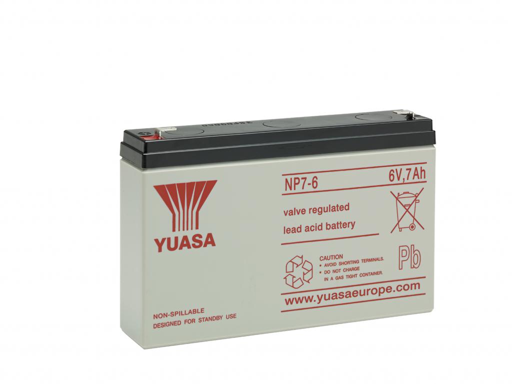 NP7-6 Yuasa maintenancefr. AGM Lead Battery 