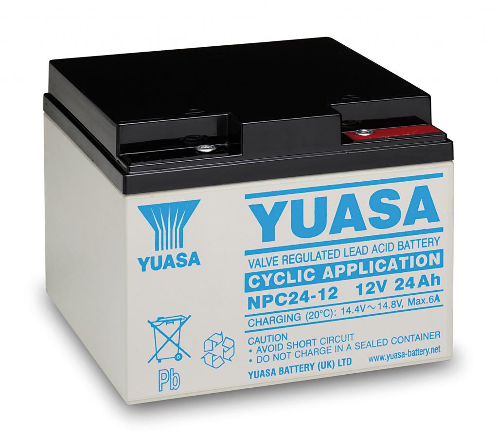 NPC24-12I Yuasa servicefr. AGM lead acid battery 