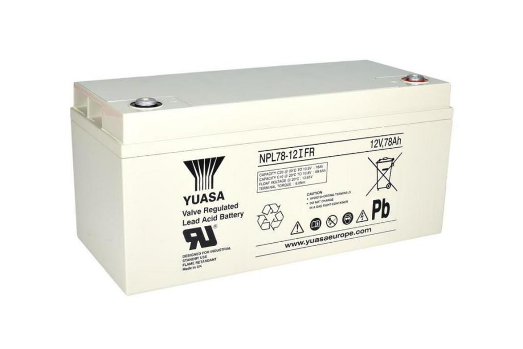 NPL78-12IFR Yuasa maintenance free AGM Lead Battery 