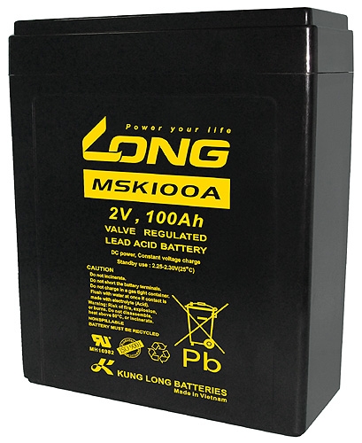 WP-MSK100A Kung Long wartungsfr. AGM Bleibatterie 