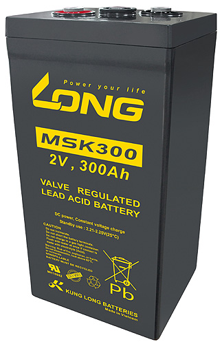 WP-MSK300-M Kung Long wartungsfr. AGM Bleibatterie 