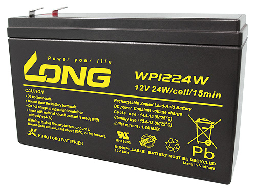 WP1224W Kung Long maintenance fr. AGM lead acid battery 