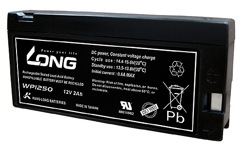 WP1250 Kung Long maintenancefr. AGM Lead Battery 