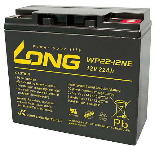 WP22-12NE-M Kung Long maintenancefr. AGM Lead Battery 