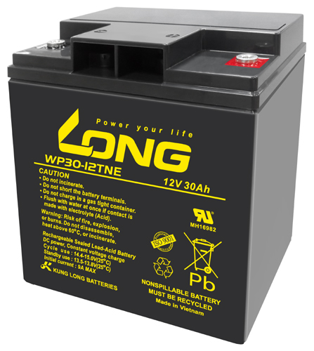 WP30-12TNE Kung Long maintenancefr. AGM Lead Battery 