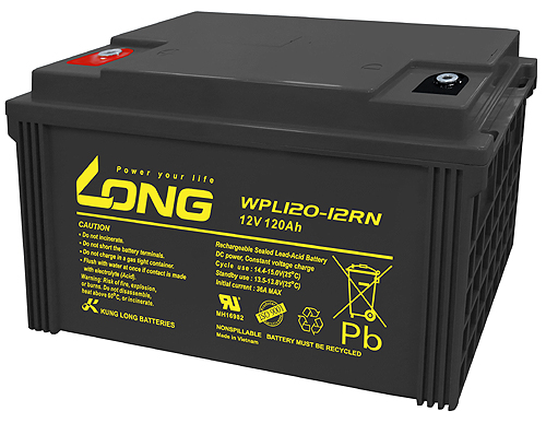 WPL120-12RN-M Kung Long wartungsfr. AGM Bleibatterie 