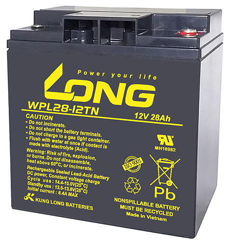 WPL28-12TN Kung Long maintenancefr. AGM Lead Battery 