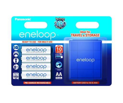 BK-3MCC/4BP+BOX Panasonic NiMH battery Eneloop incl. box 