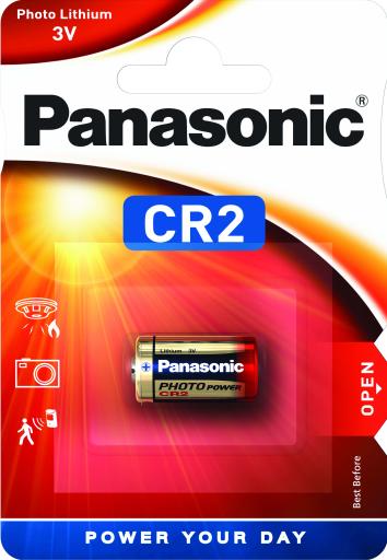 CR2-Panasonic Lithium Zylinderzelle 