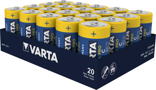 LR14 VARTA INDUSTRIAL 20ER Varta Alkali-Mangan Batterie 