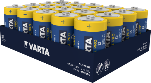 LR20 VARTA INDUSTRIAL 20ER Varta Alkali-Mangan Batterie 