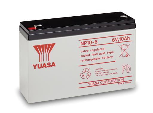 NP10-6 Yuasa wartungsfr. AGM Bleibatterie 