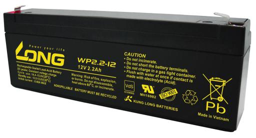 WP2.2-12-M/F1 Kung Long servicefr. AGM lead acid battery 