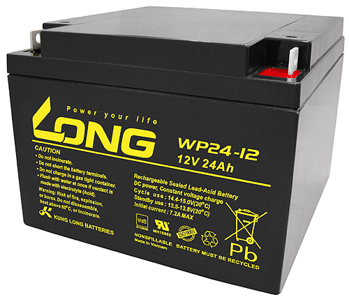 WP24-12-M Kung Long servicefr. AGM lead acid battery 