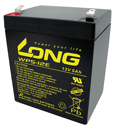 WP5-12E-M/F2 Kung Long servicefr. AGM lead acid battery 