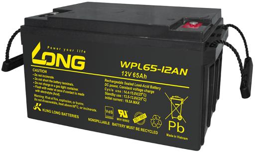 WPL65-12AN-M Kung Long servicefr. AGM lead acid battery 