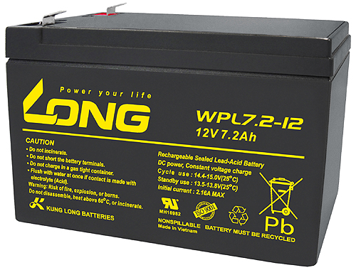 WPL7.2-12-M/F2 Kung Long servicefr. AGM lead acid battery 